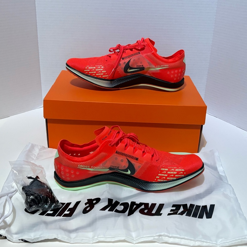Nike ZoomX Dragonfly XC Cross Country Spikes Running Shoes Neon Red DX7992-600 - Picture 3 of 16